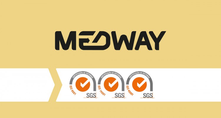 MEDWAY recebe a certificação corporativa de acordo com as normas ISO 9001, ISO 14001 e ISO 45001
