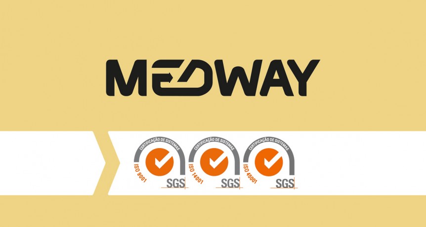 MEDWAY recebe a certifica&ccedil;&atilde;o corporativa de acordo com as normas ISO 9001, ISO 14001 e ISO 45001