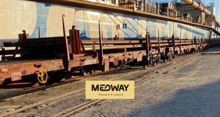 MEDWAY realiza transporte de mercadorias de 4650 toneladas de carril
