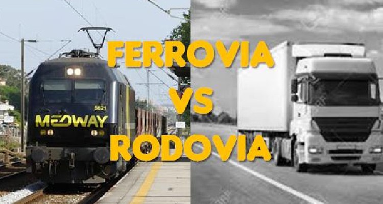 Transporte Ferrovi&aacute;rio vs. Transporte Rodovi&aacute;rio