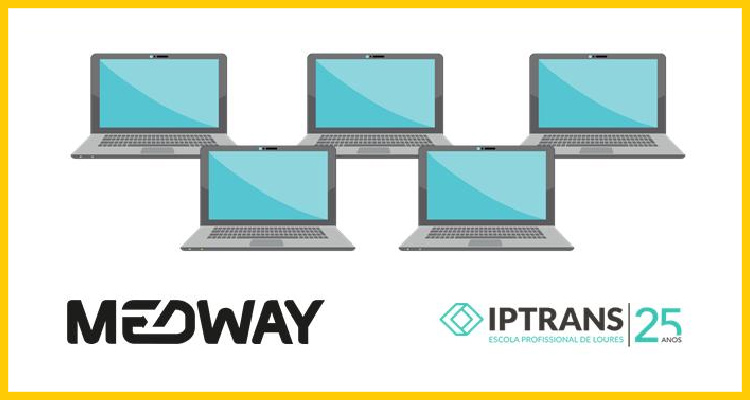 MEDWAY dona 5 computadores port&aacute;tiles a los estudiantes de IPTRANS