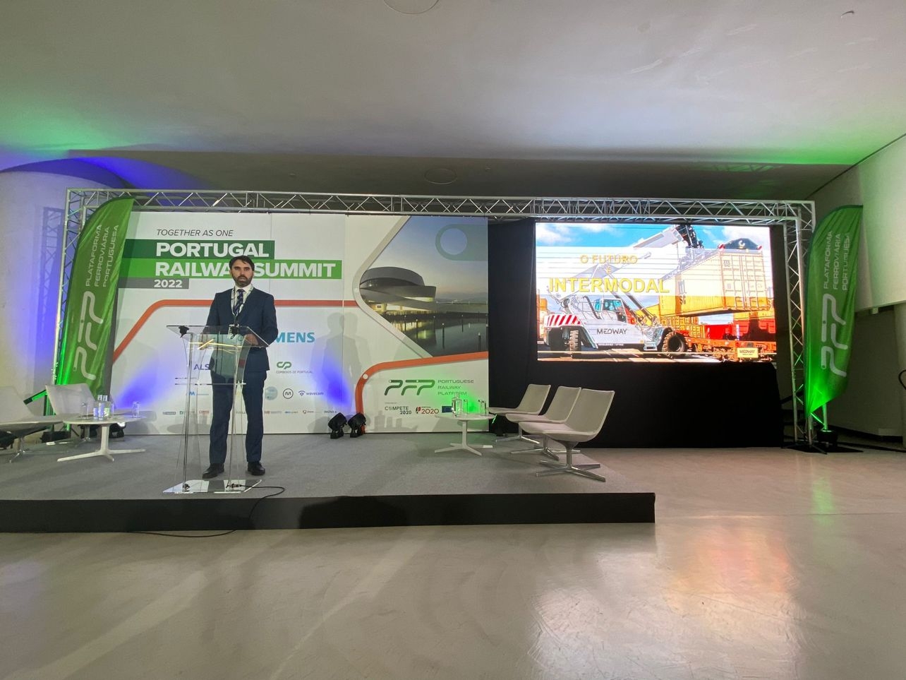 Bruno Silva en el Portugal Railway Summit 2022