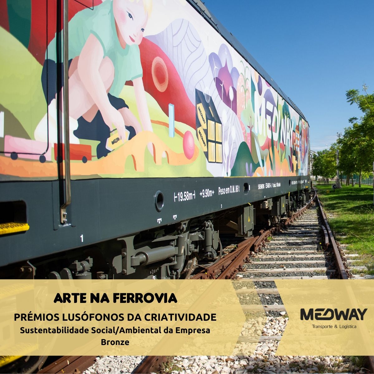 Art on Railroad distinguished at the Lusophone Creativity Awards