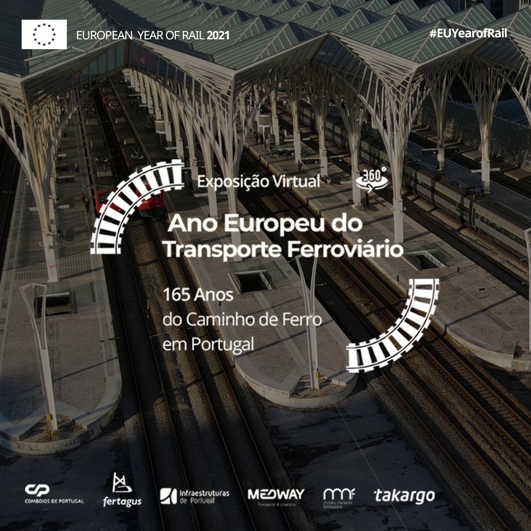 Exposição virtual do Ano Europeu do Transporte Ferroviário e dos 165 anos do Caminho de Ferro em Portugal