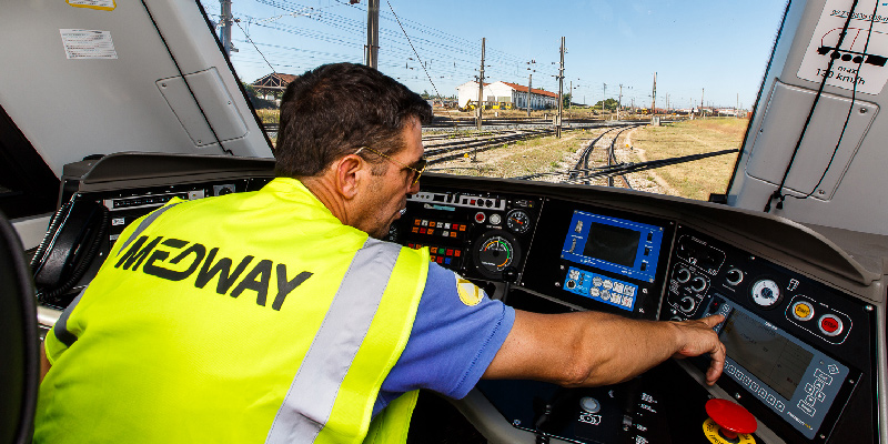 Train driver for MEDWAY