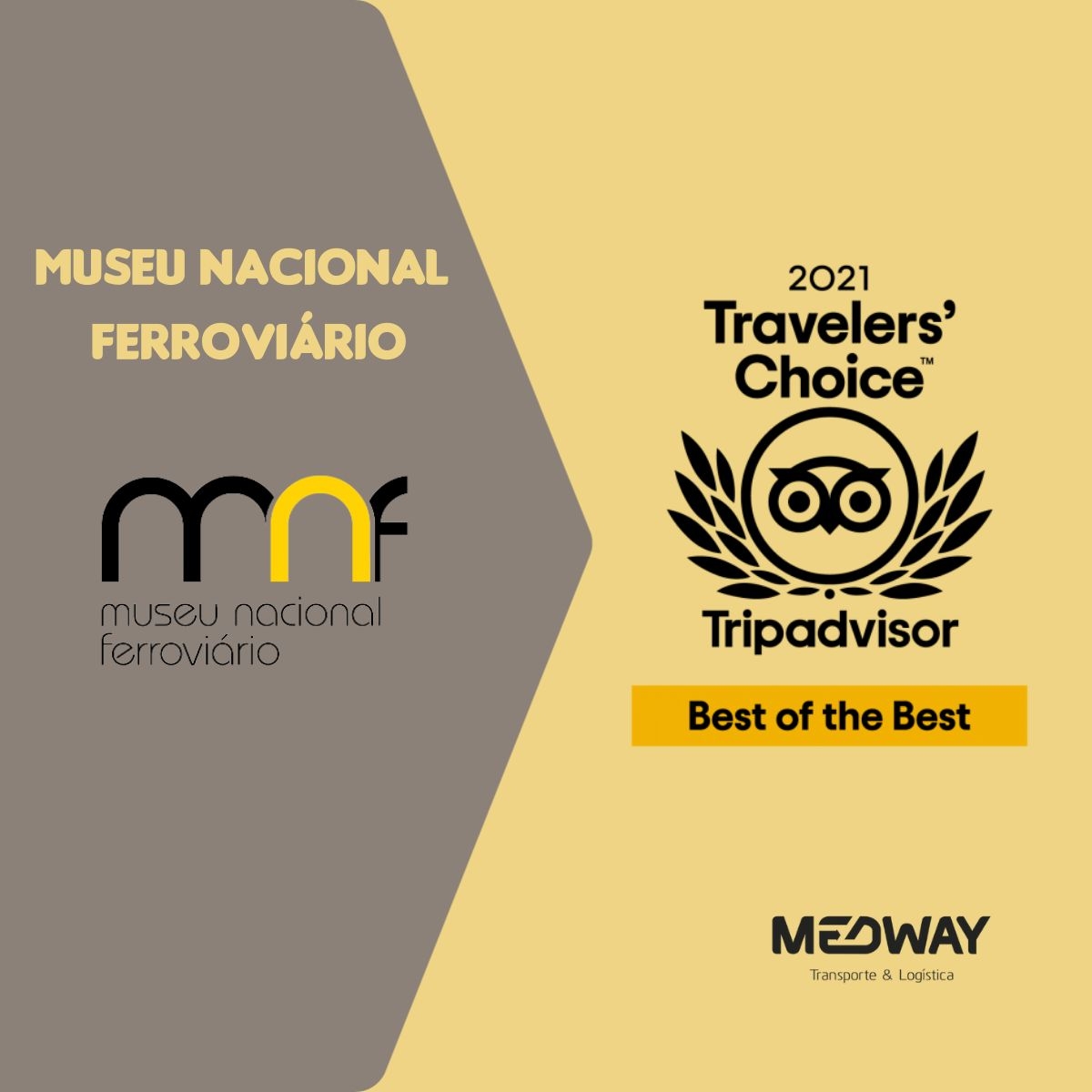 Museu Ferroviário Nacional distinguido pelo Traveler's Choice Awards