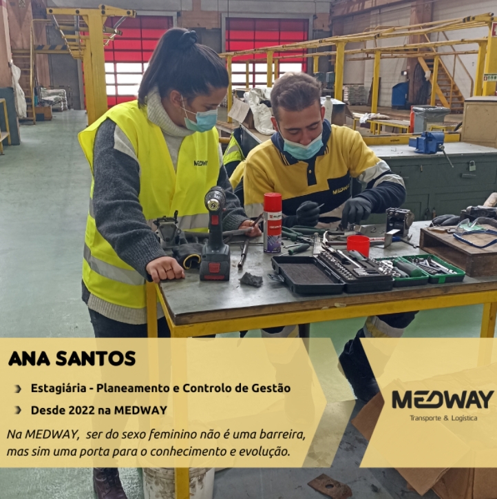 Ana Santos da área de Maintenance & Repair da MEDWAY