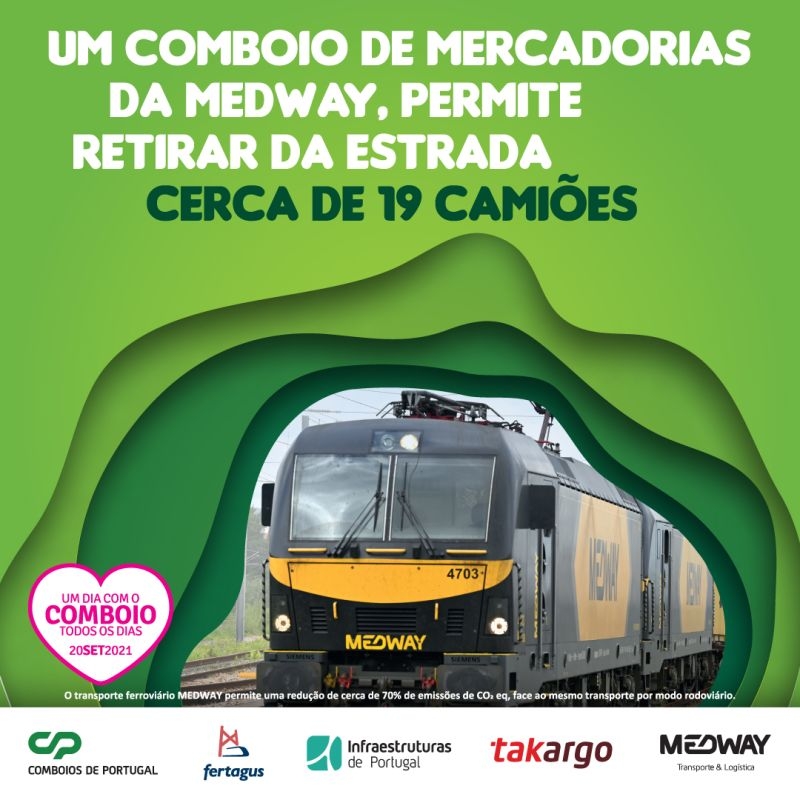 Tren MEDWAY saca de la carretera a 19 camiones